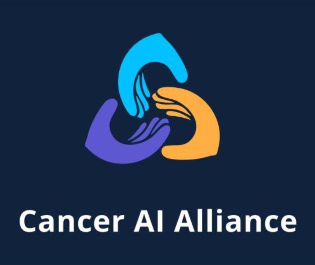 Cancer AI Alliance logo with hand graphic